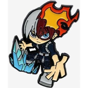My Hero Academia Chibi Action Todoroki Enamel Pin Lapel Pin Anime NWOT